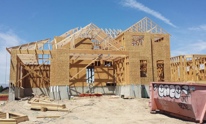 detached garage with full home under construction in utah by pro worx contruction