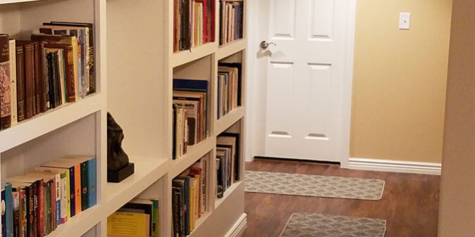 utah home basement remodel with storage solutions by pro worx in utah