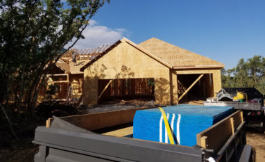utah home new with garage under construction by pro worx construction