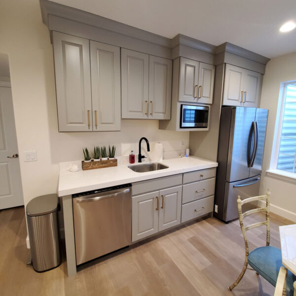 basement addition with kitchenette for inlaw suite in mapleton utah