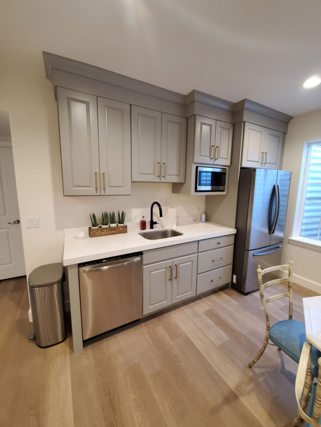 basement addition with kitchenette for inlaw suite in mapleton utah