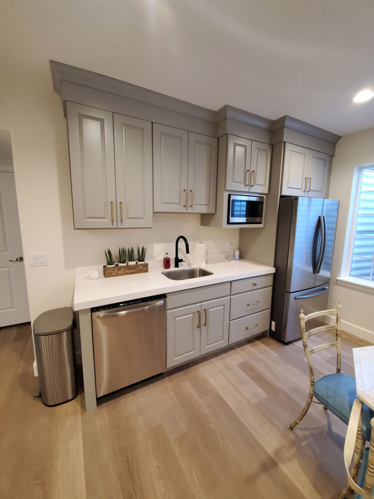 basement addition with kitchenette for inlaw suite in mapleton utah 