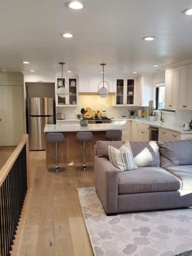 basement guest suite addition with kitchen, bathroom and living in park city utah by pro worx construction