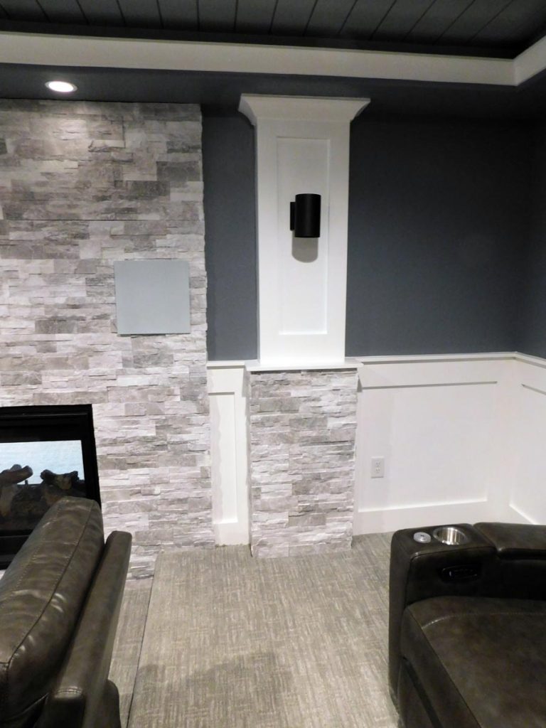 home theater and camera install by pro worx construction in utah