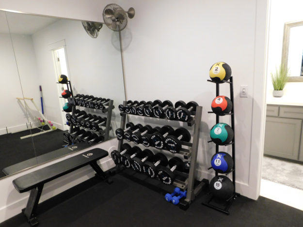 basement remodel utah with home gym by pro worx construction in utah