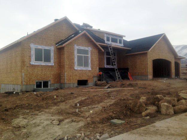 custom detached garage with new home in utah by pro worx construction
