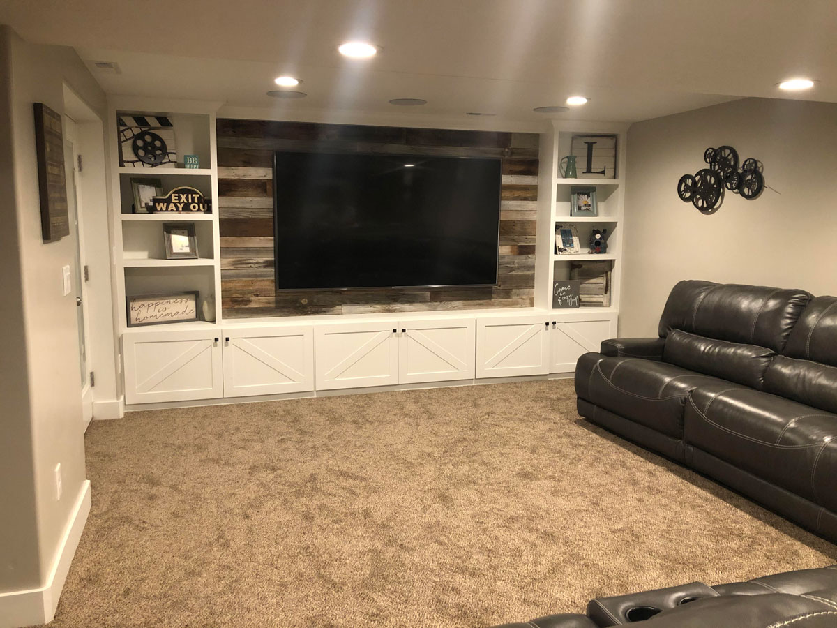 utah basement home theater