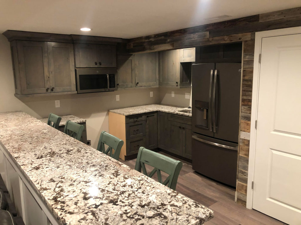 utah basement bar refinish