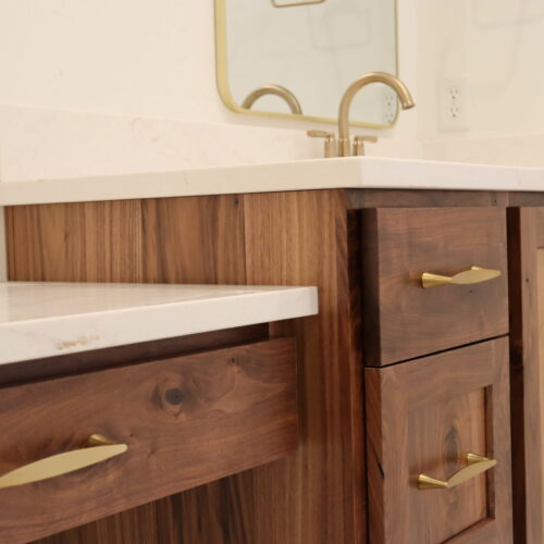 expert cabinet work in luxury utah basement bathroom renovation with pro worx construction