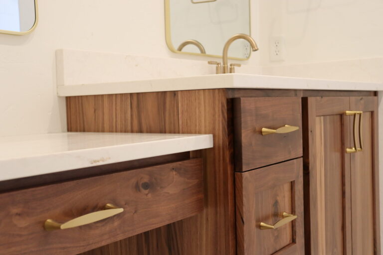 expert cabinet work in luxury utah basement bathroom renovation with pro worx construction