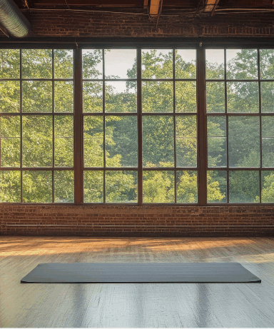 basement remodel utah with a yoga room