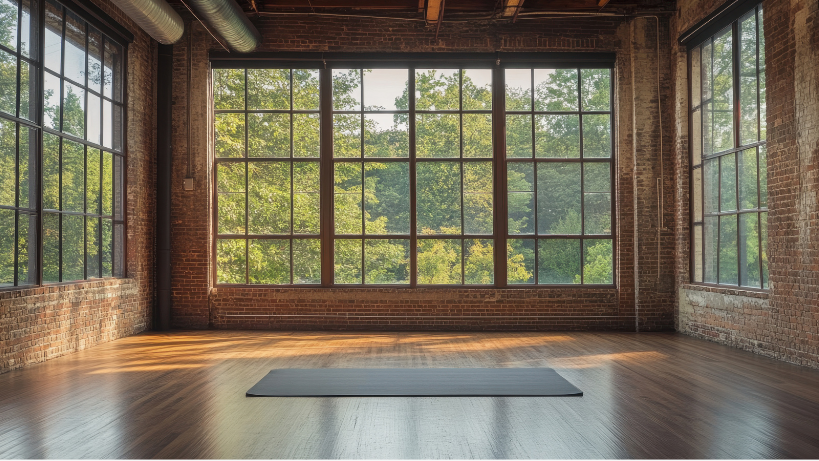 basement renovation ideas yoga room