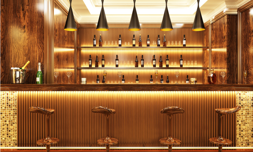 basement renovation ideas with wine bar