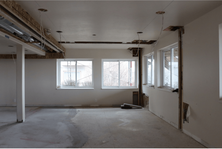 basement with egress window by pro worx construction