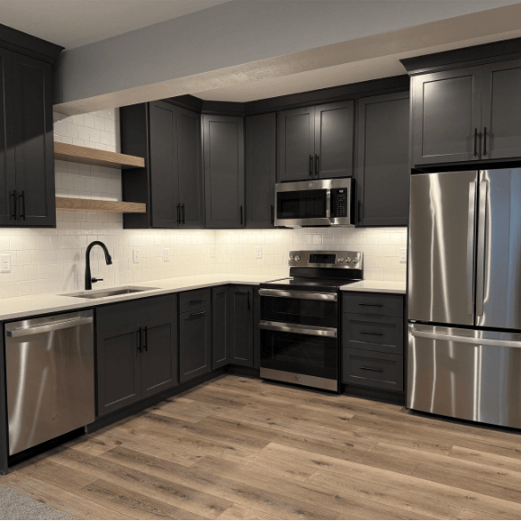 kitchen remodel during full home remodel in bluffdale utah by pro worx construction