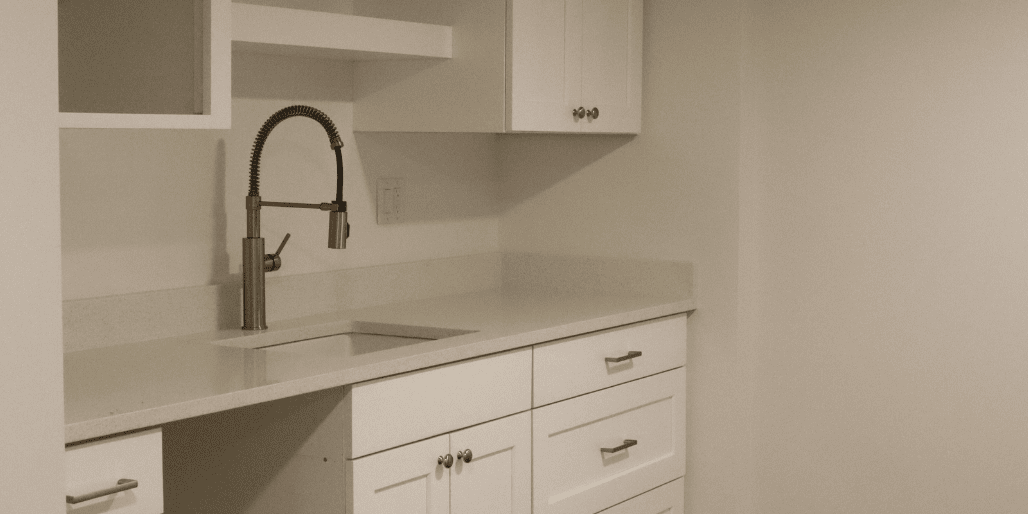 kitchenette construction as part of a guest suite creation project in utah by pro worx construction kitchenette construction as part of a guest suite creation project in utah by pro worx construction