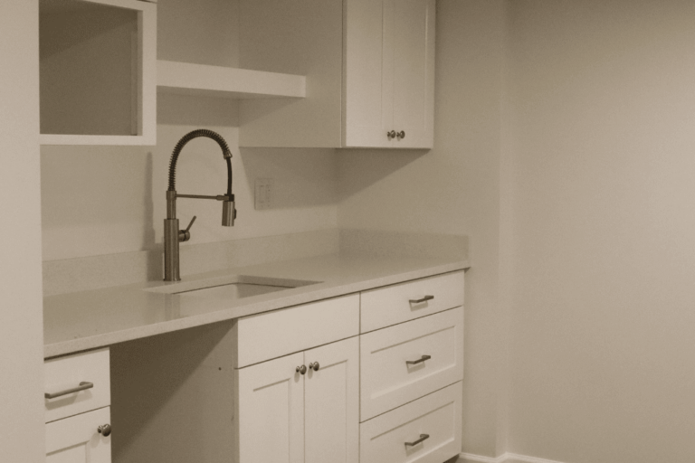 kitchenette construction as part of a guest suite creation project in utah by pro worx construction kitchenette construction as part of a guest suite creation project in utah by pro worx construction