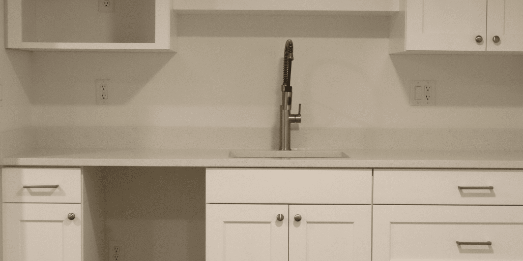 basement finishing laundry storage with kitchenetter in herriman utah by pro worx construction