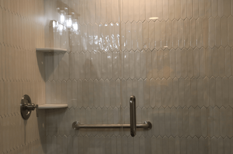 bathroom tiling detail by pro worx construction in utah