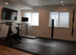 complete gym during basement finishing project in sandy utah by pro worx construction