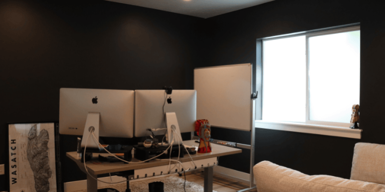 home office remodeled by pro worx construction in utah