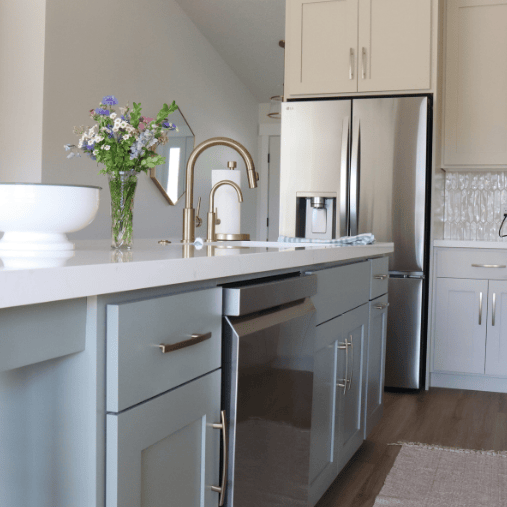 full kitchen remodel including new appliances in sandy utah basement renovation by pro worx construction