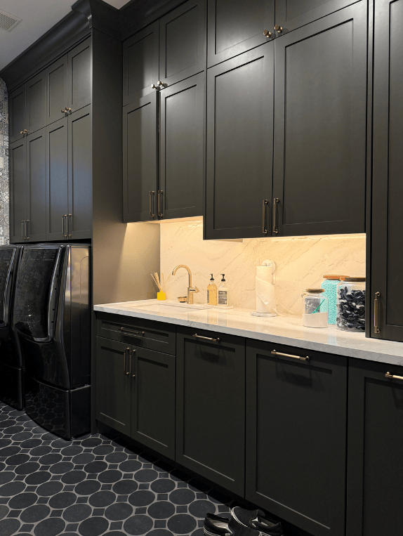luxury laundry room constructed by pro worx in utah