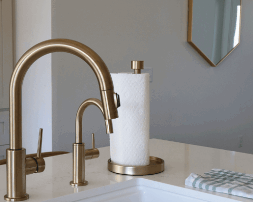 updated tap fittings in guest suite kitchen during a full home remodel in utah by pro worx construction