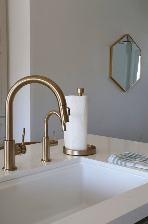 updated tap fittings in guest suite kitchen during a full home remodel in utah by pro worx construction