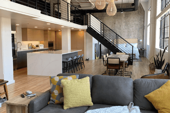 loft basement apartment in sandy, utah by pro worx construction