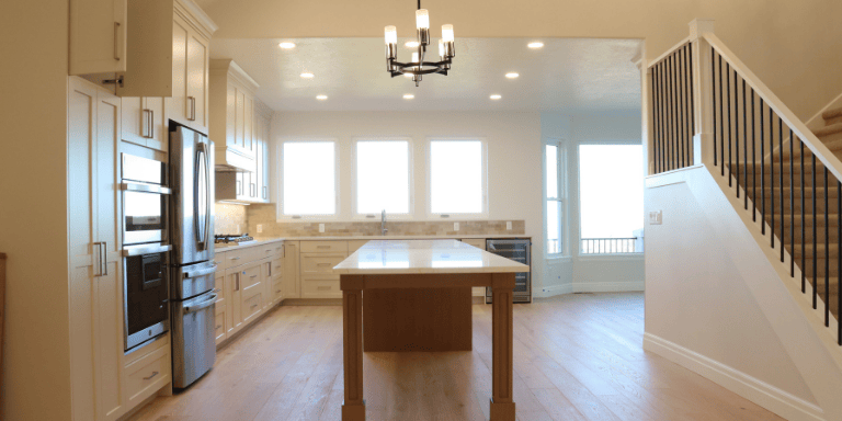 riverton utah basement finishing project with full kitchen with mix of led lights and main lights by pro worx construction in utah riverton utah basement finishing project with full kitchen with mix of led lights and main lights by pro worx construction in utah