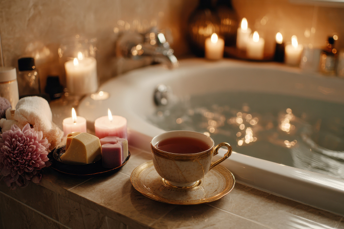 spa like retreat in basement