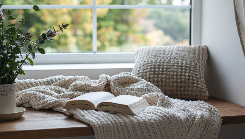 zen nook in basement