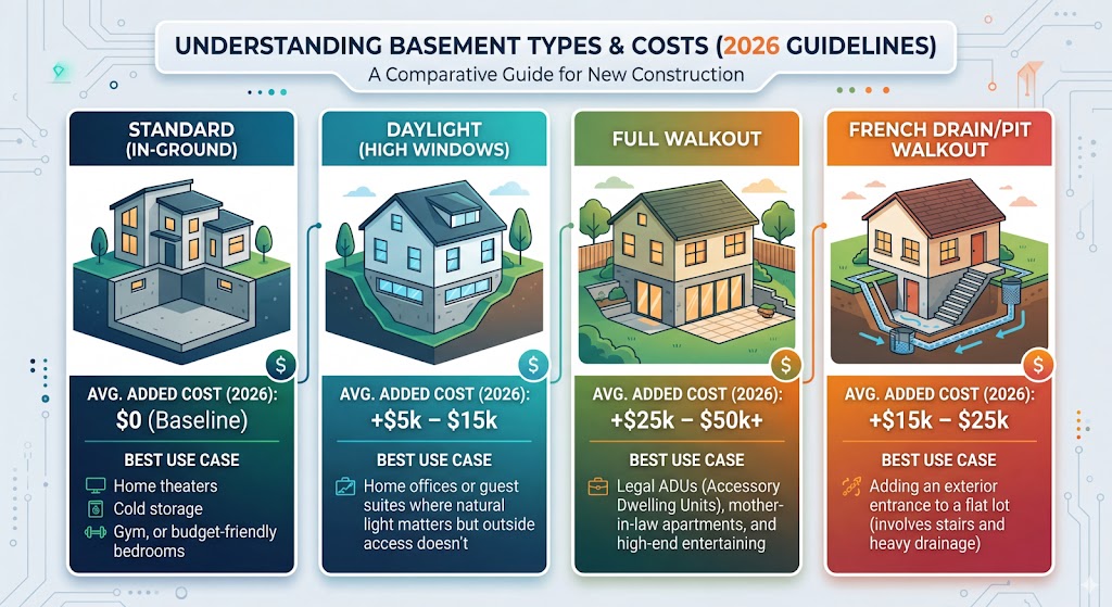 basement types and cost breakdown
