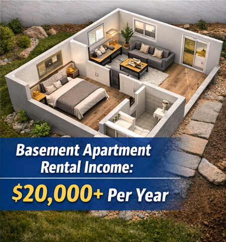 rental income for an average basement apartment in utah