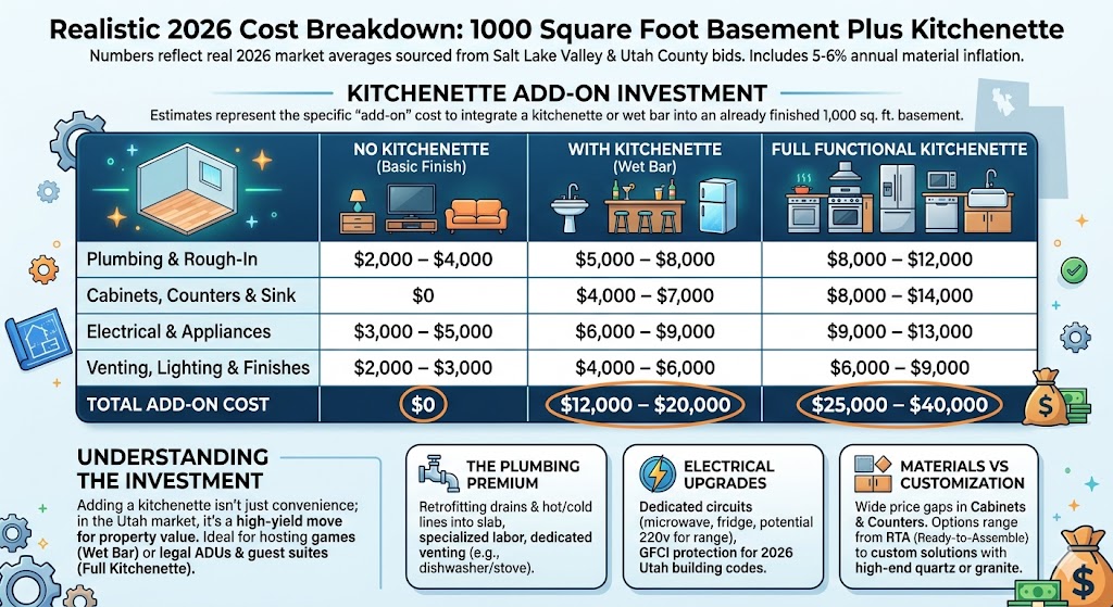 basement kitchenette costs