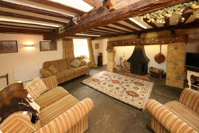 exposed beams in basement 