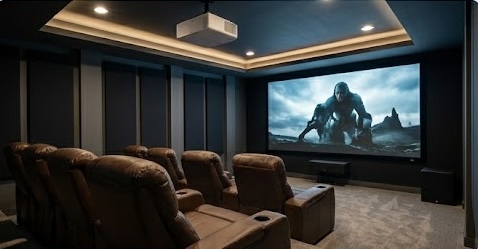home theater in utah by pro worx construction