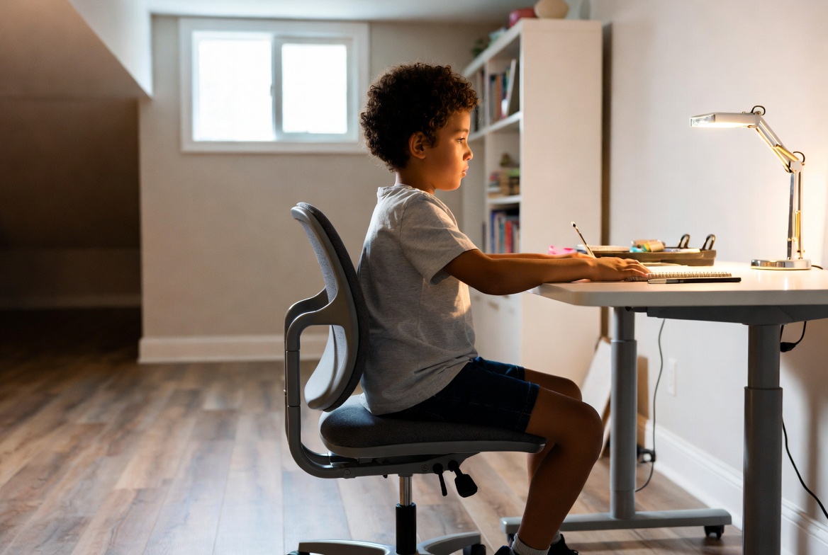 Supportive, properly sized seating helps kids maintain focus longer.
