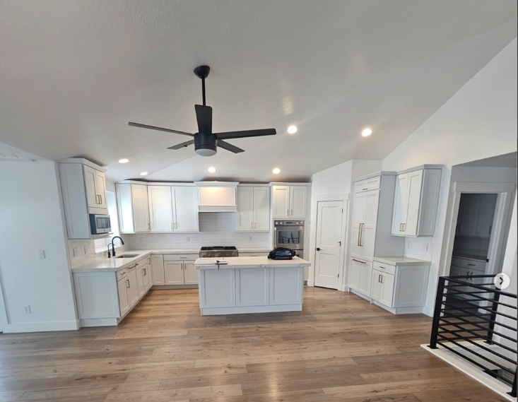 basement finshing project with full kitchen by proworx construction in utah