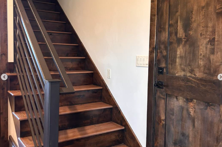 basement staircase constructed by proworx construction in utah