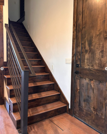 basement staircase constructed by proworx construction in utah