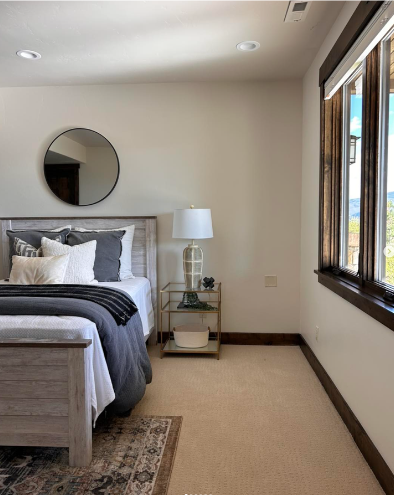 bedroom remodel during basement finishing in utah
