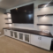 custom built in for entertainment unit in basement in utah by proworx construction