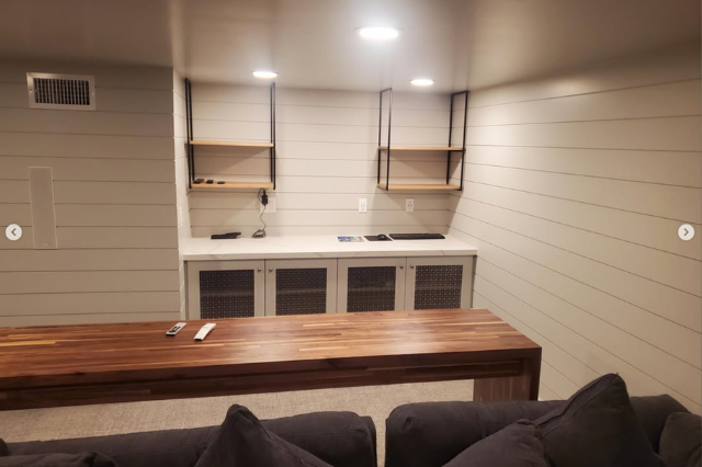 kitchenette in basement in utah by proworx construction